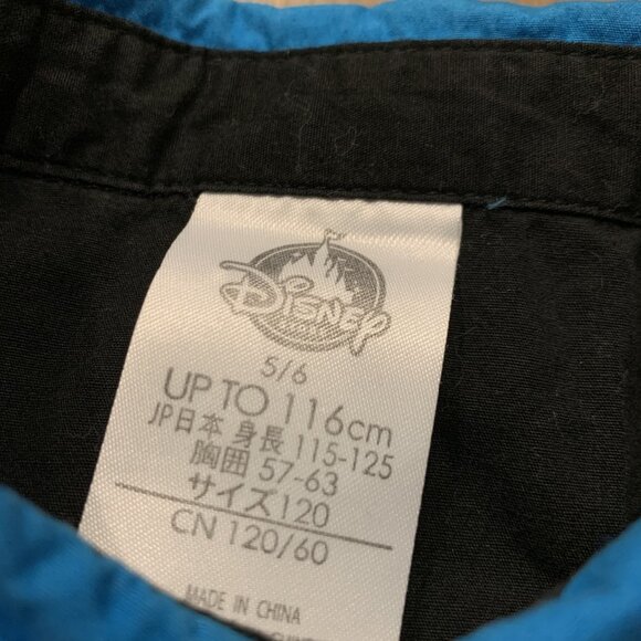 Disney Cars Lightning McQueen Racing Mechanic Pit Crew Button Shirt Youth 5/6 - Picture 2 of 7